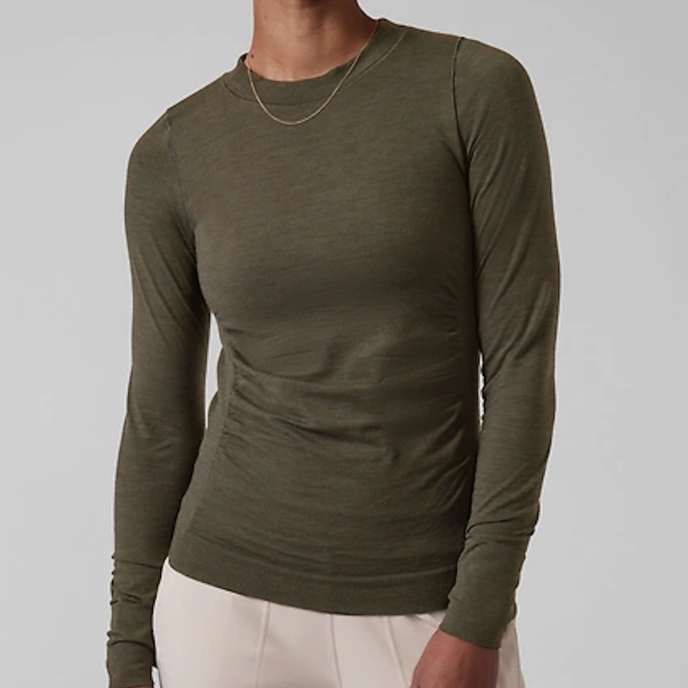 Athleta Foresthill Ascent Long Sleeve Top NWT XS
